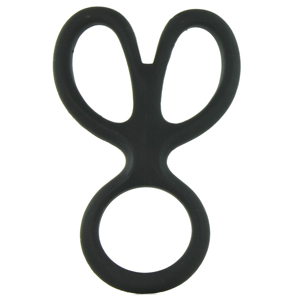 Silicone Ball Spreader in Black - Sex Toys Vancouver Same Day Delivery