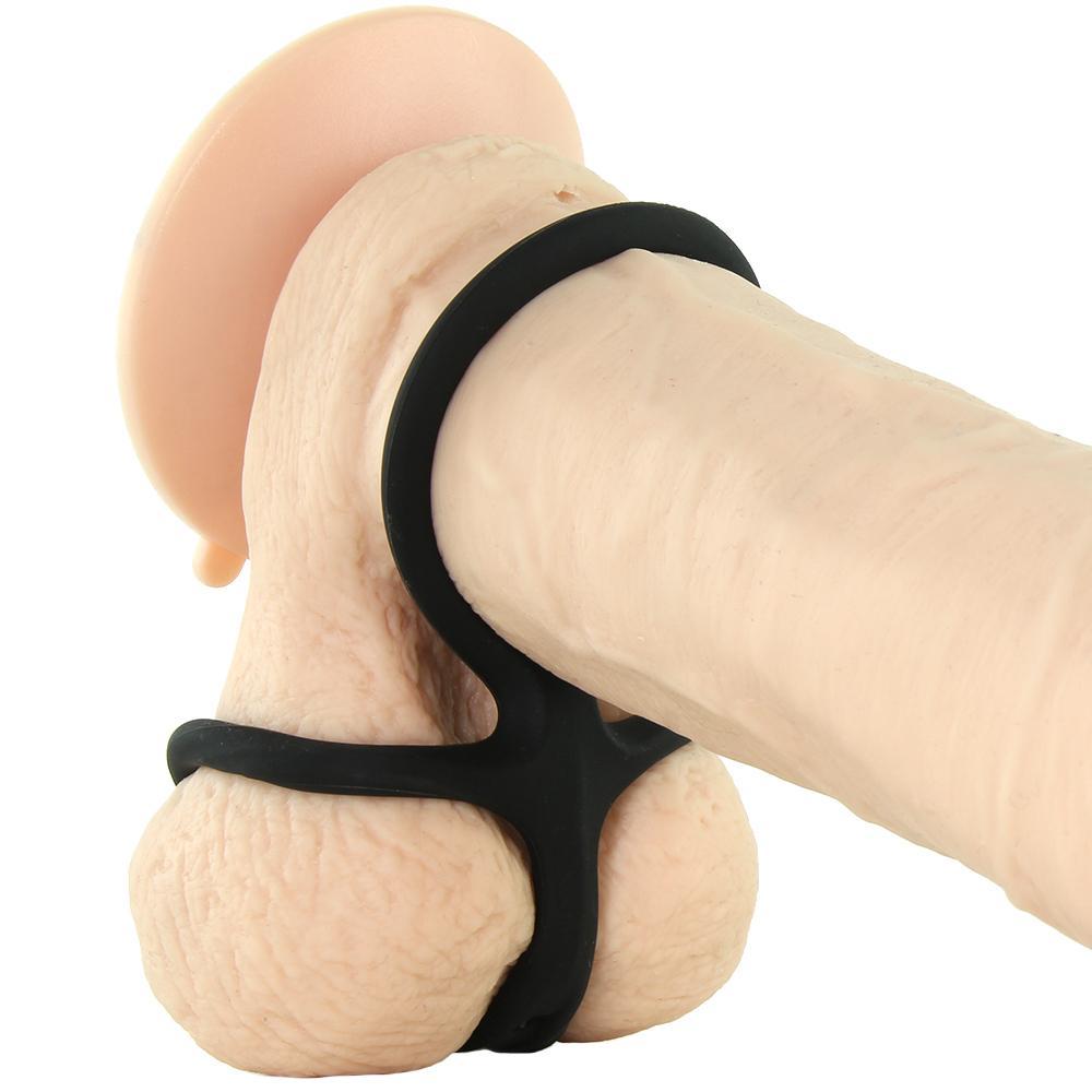 Silicone Ball Spreader in Black - Sex Toys Vancouver Same Day Delivery