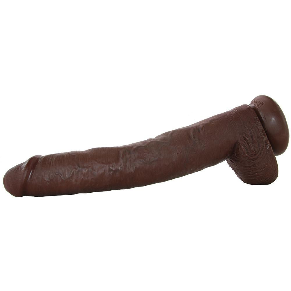 King Cock 14" Cock with Balls in Chocolate - Sex Toys Vancouver Same Day Delivery