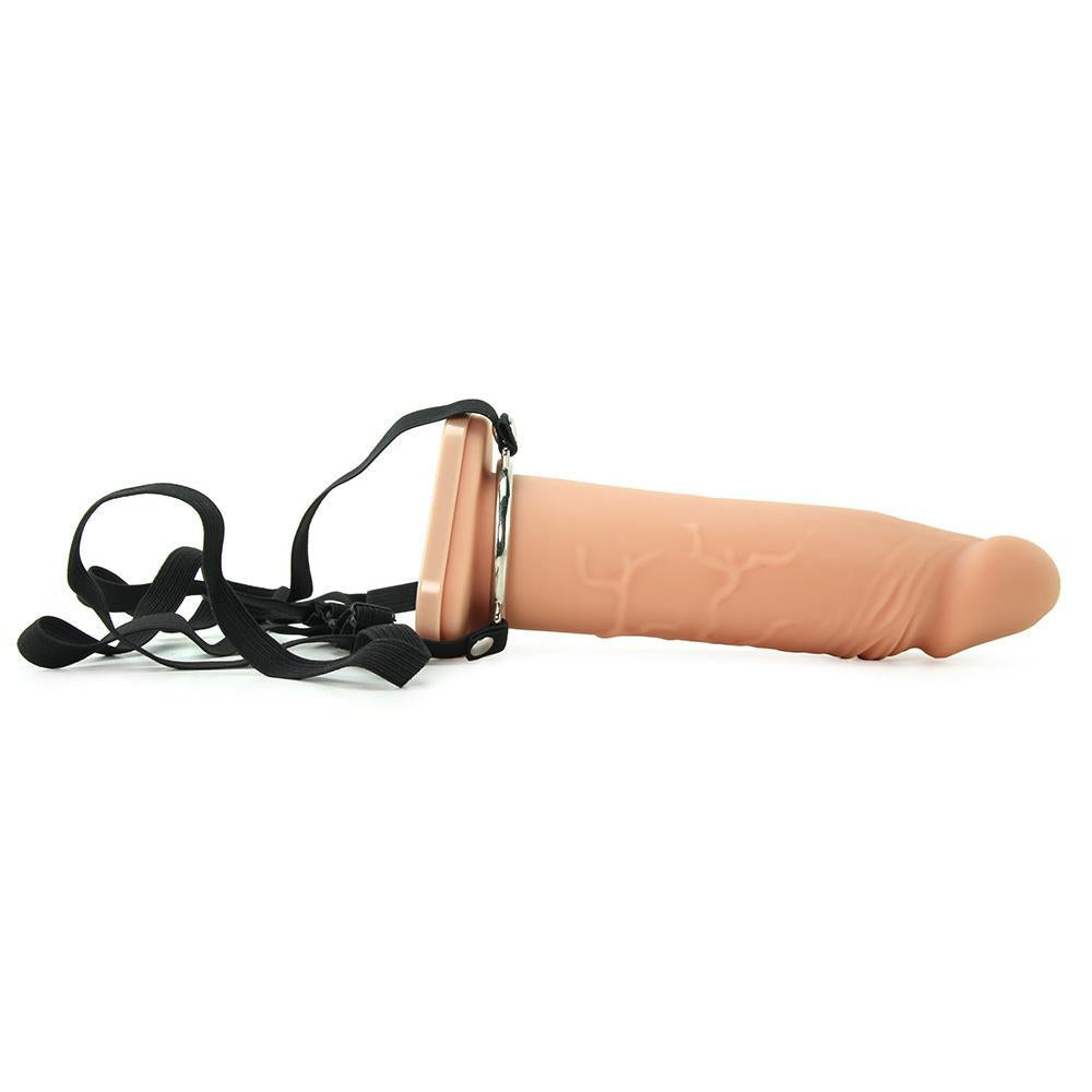 8 Inch Silicone Hollow Extension in Flesh - Sex Toys Vancouver Same Day Delivery