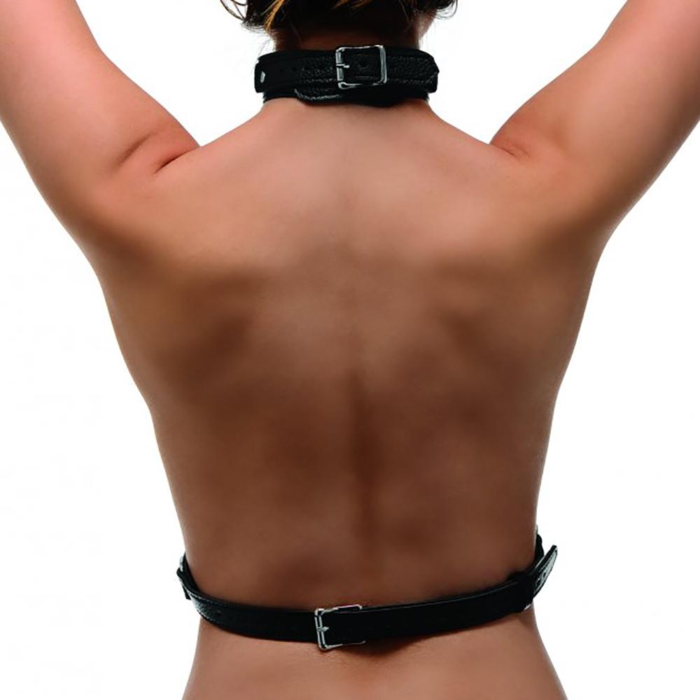 Female Chest Harness in Black - Sex Toys Vancouver Same Day Delivery