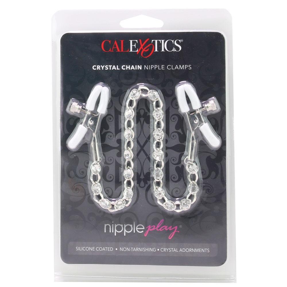 nipple play Crystal Chain Nipple Clamps - Sex Toys Vancouver Same Day Delivery