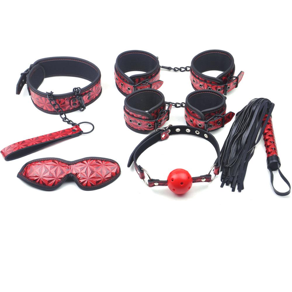 Red Color Embossed 6 Pcs SM Kit - Sexy.Delivery Sex Toys Delivery