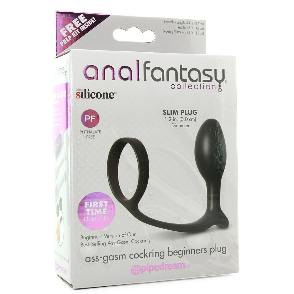 Anal Fantasy Ass-Gasm Beginner Cock Ring Plug - Sex Toys Vancouver Same Day Delivery