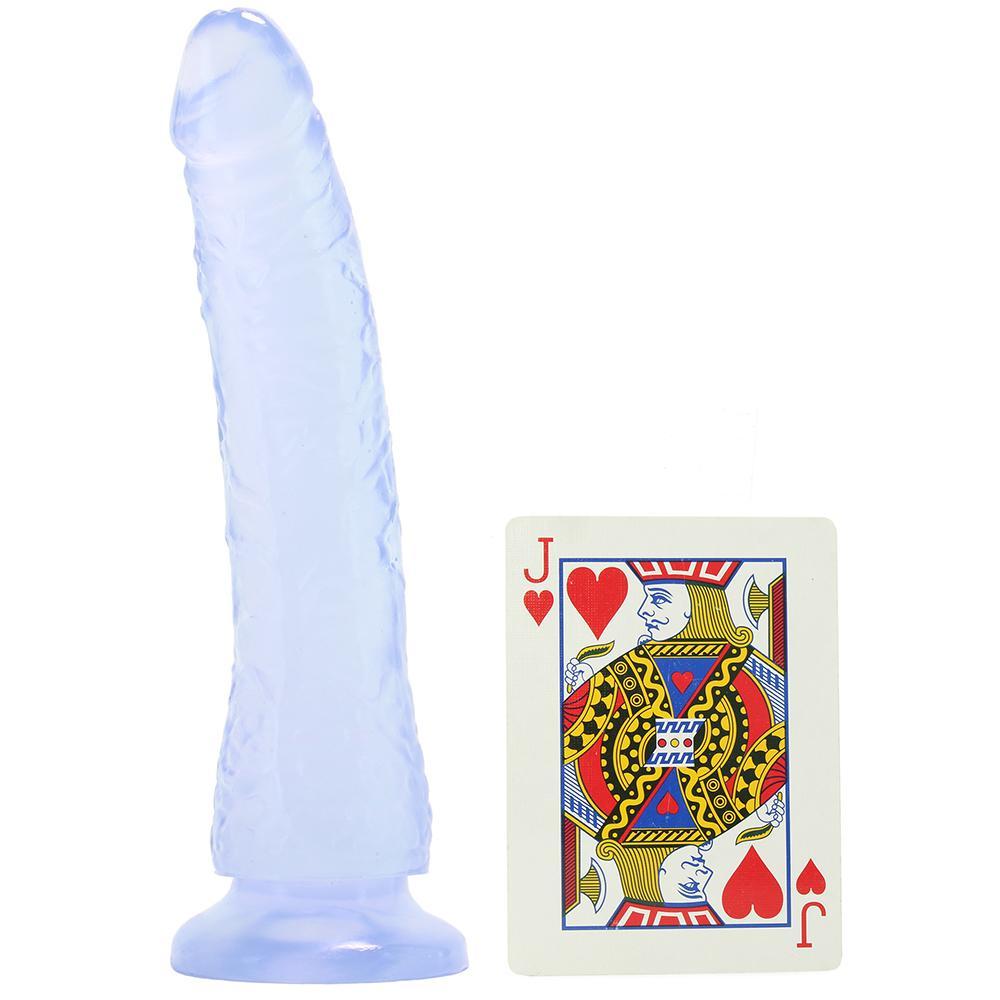 Basix Slim 7 Inch Dildo in Clear - Sex Toys Vancouver Same Day Delivery