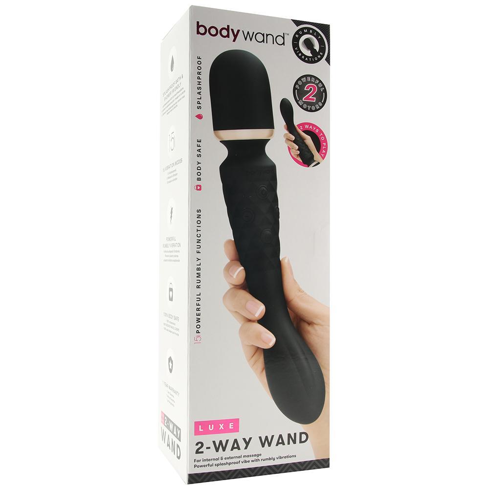 BodyWand Luxe 2-Way Wand in Black - Sexy.Delivery Sex Toys Delivery in Vancouver and Calgary