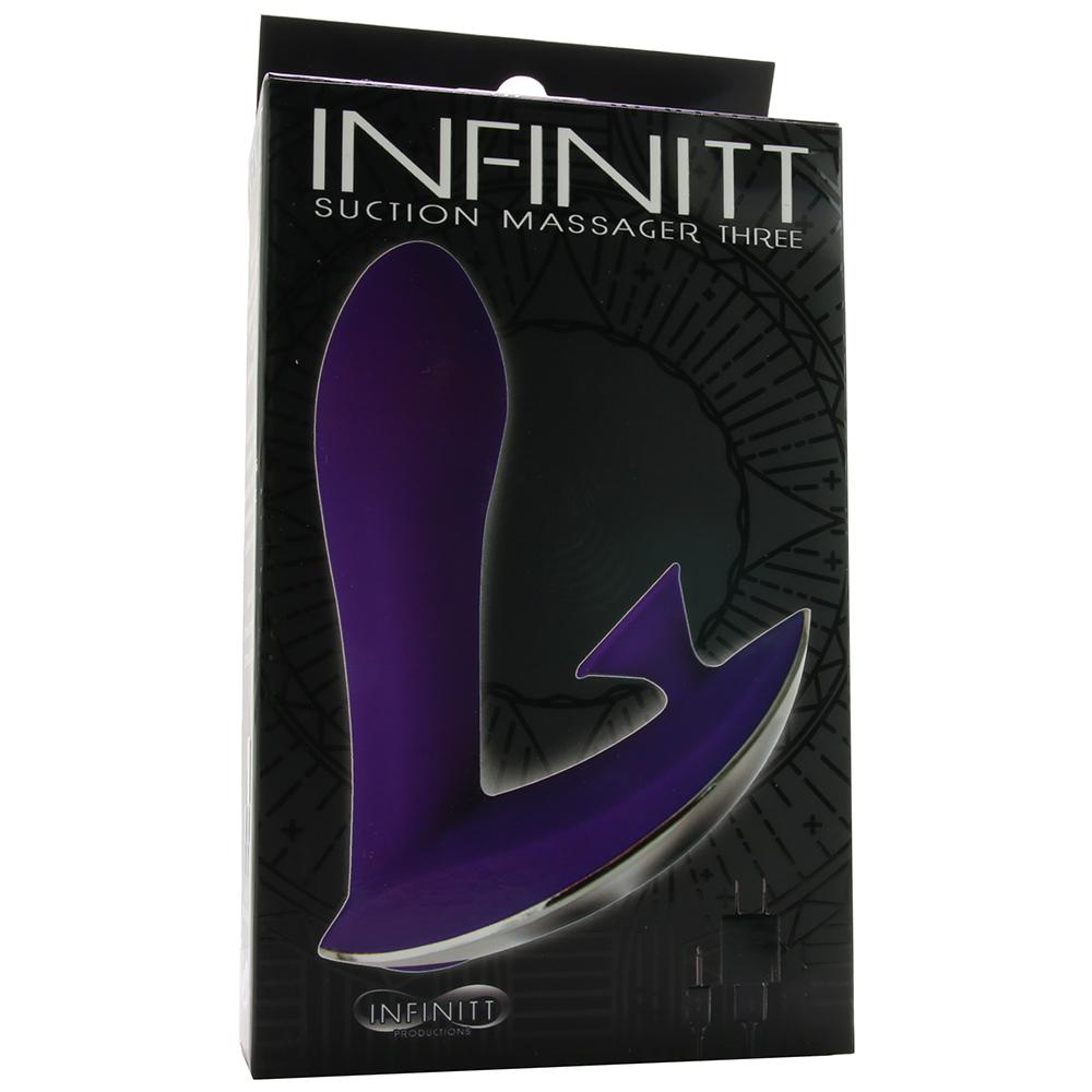 Infinitt Suction Massager Three Vibe in Purple - Sex Toys Vancouver Same Day Delivery