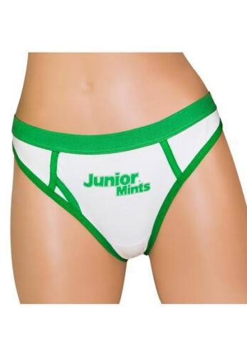 Junior Mints Thong Large Candy Panties White & Green Lingerie Seinfeld Fan Gift