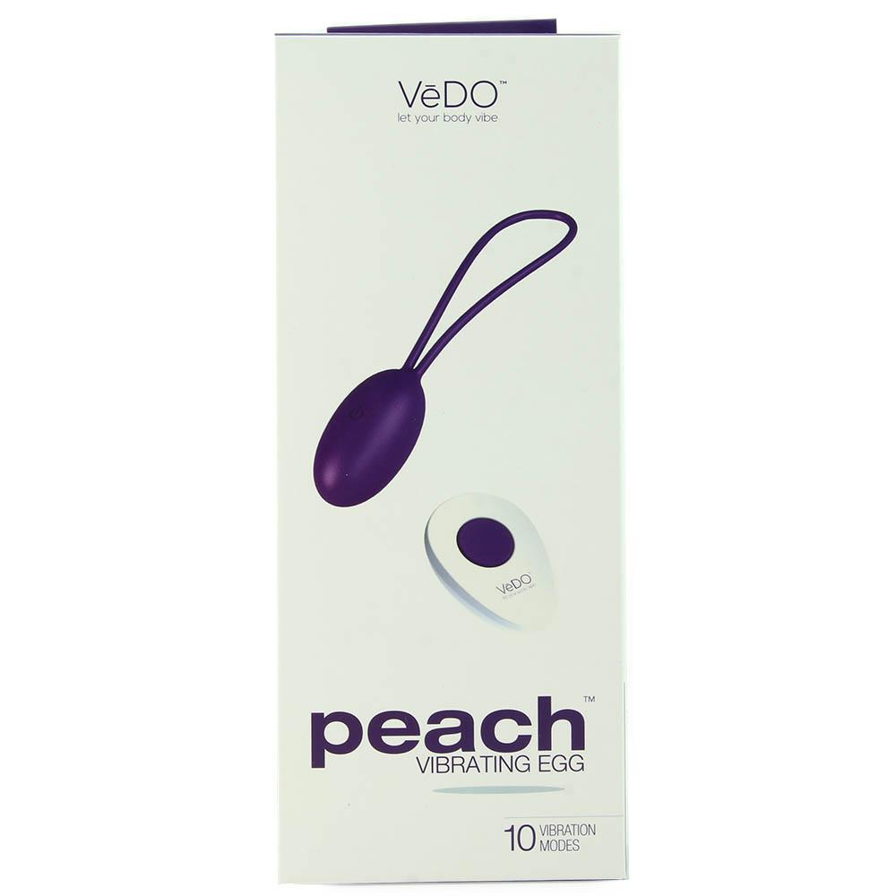 Peach Remote Vibrating Egg in Into You Indigo - Sex Toys Vancouver Same Day Delivery