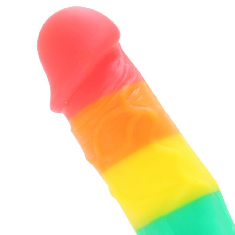 Colours Pride Edition 5 Inch Silicone Dildo in Rainbow - Sex Toys Vancouver Same Day Delivery