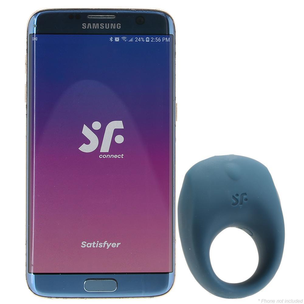 Satisfyer Strong One Ring Vibe in Blue - Sex Toys Vancouver Same Day Delivery